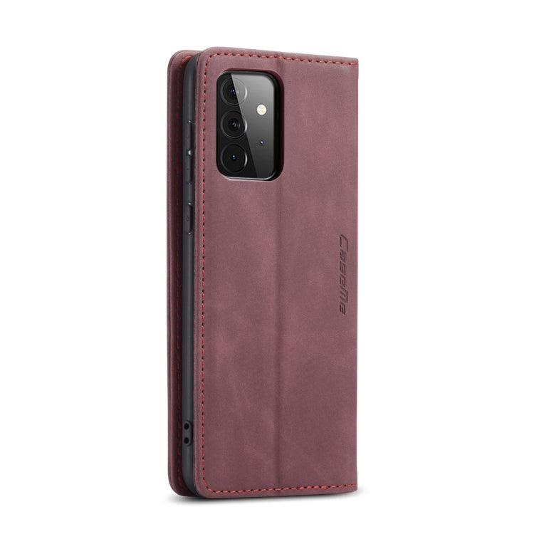For Samsung Galaxy A72 5G / 4G CaseMe 013 Multifunctional Horizontal Flip Leather Case with Holder & Card Slot & Wallet(Wine Red) - free shipping - PMC Jewellery - Order now!