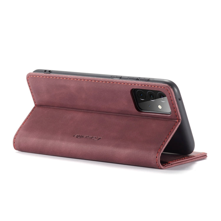For Samsung Galaxy A72 5G / 4G CaseMe 013 Multifunctional Horizontal Flip Leather Case with Holder & Card Slot & Wallet(Wine Red) - free shipping - PMC Jewellery - Order now!