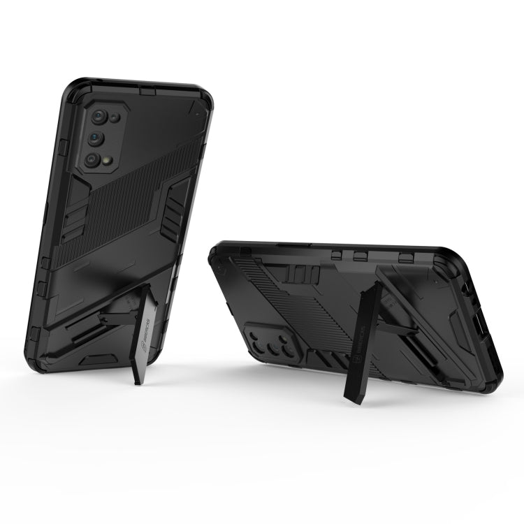 For OPPO Realme 7 Pro Punk Armor 2 in 1 PC + TPU Shockproof Case with Invisible Holder(Blue) - Realme Cases by PMC TechLife | Online Shopping South Africa | PMC TechLife | Buy Now Pay Later Mobicred