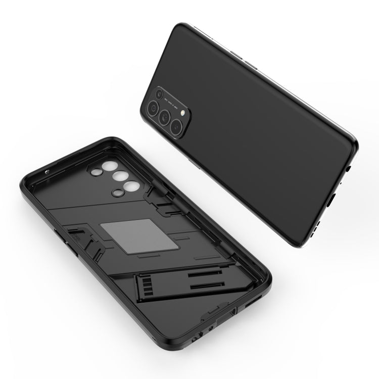 For OPPO Reno5 5G Punk Armor 2 in 1 PC + TPU Shockproof Case with Invisible Holder(Black) - OPPO Cases by PMC TechLife | Online Shopping South Africa | PMC TechLife | Buy Now Pay Later Mobicred