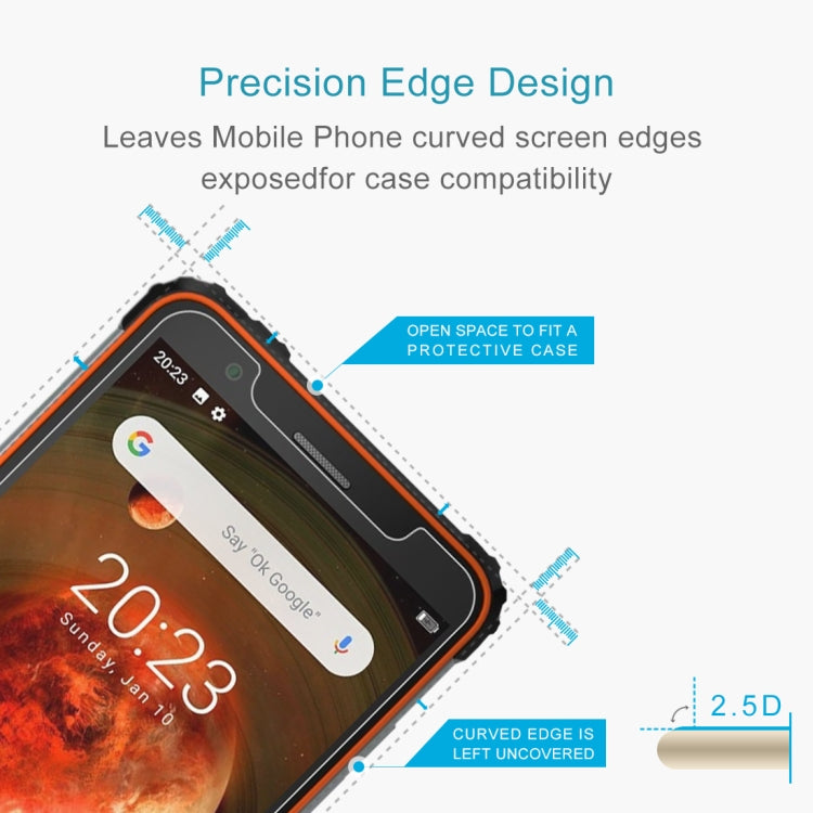 For Blackview BV6600 50 PCS 0.26mm 9H Surface Hardness 2.5D Explosion-proof Tempered Glass Non-full Screen Film - Others by PMC TechLife | Online Shopping South Africa | PMC TechLife