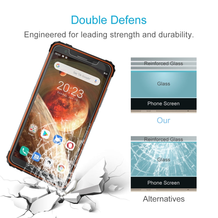 For Blackview BV6600 50 PCS 0.26mm 9H Surface Hardness 2.5D Explosion-proof Tempered Glass Non-full Screen Film - Others by PMC TechLife | Online Shopping South Africa | PMC TechLife