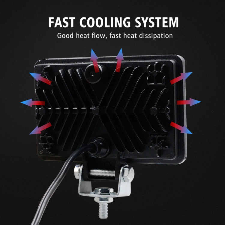 2 PCS WUPP CS-1243A1 Car 4 inch Square 20LEDs Highlight Work Light Modified Spotlight - free shipping - PMC TechLife - Order now!