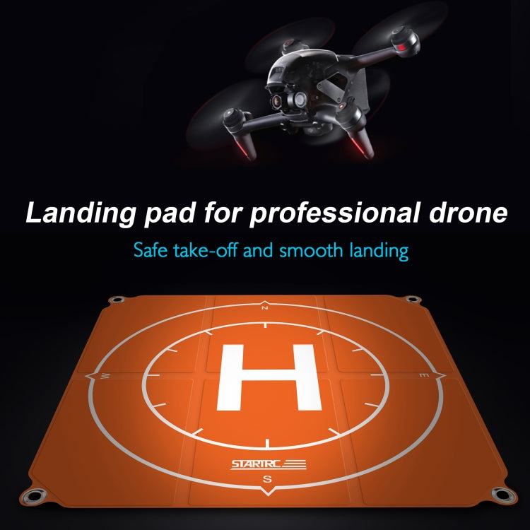 STARTRC 1109143 50cm Portable Drone Universal Foldable Square Parking Apron Landing Pad for DJI FPV / mini 2 / Mavic Air 2 / Air 2S(Orange+Blue) - free shipping - PMC TechLife - Order now!