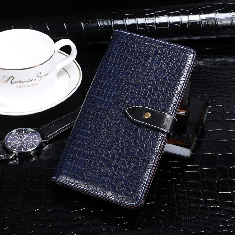 For Blackview A70 idewei Crocodile Texture Horizontal Flip Leather Case with Holder & Card Slots & Wallet(Dark Blue) - More Brand by idewei | Online Shopping South Africa | PMC TechLife | Buy Now Pay Later Mobicred