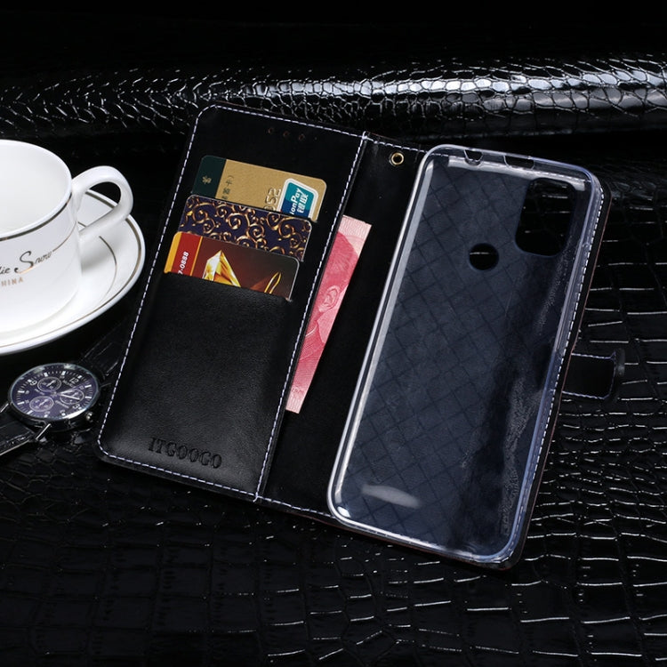 For Blackview A70 idewei Crocodile Texture Horizontal Flip Leather Case with Holder & Card Slots & Wallet(Dark Blue) - More Brand by idewei | Online Shopping South Africa | PMC TechLife | Buy Now Pay Later Mobicred