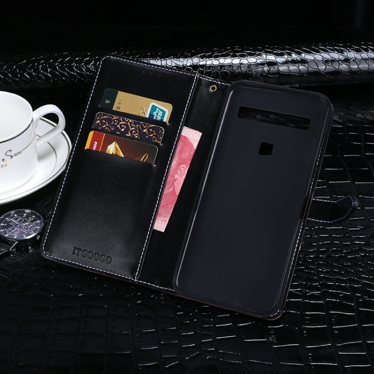 For TCL 10 5G idewei Crocodile Texture Horizontal Flip Leather Case with Holder & Card Slots & Wallet(Black) - free shipping - PMC Jewellery - Order now!