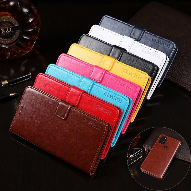 For Blackview A70 idewei Crazy Horse Texture Horizontal Flip Leather Case with Holder & Card Slots & Wallet(Red) - More Brand by idewei | Online Shopping South Africa | PMC TechLife | Buy Now Pay Later Mobicred