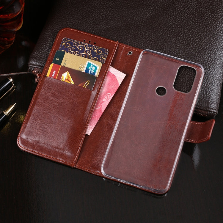 For Blackview A70 idewei Crazy Horse Texture Horizontal Flip Leather Case with Holder & Card Slots & Wallet(Black) - More Brand by idewei | Online Shopping South Africa | PMC TechLife | Buy Now Pay Later Mobicred