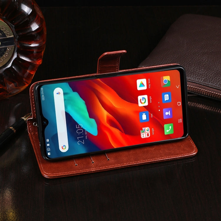 For Blackview A80 Plus idewei Crazy Horse Texture Horizontal Flip Leather Case with Holder & Card Slots & Wallet(Sky Blue) - More Brand by idewei | Online Shopping South Africa | PMC TechLife | Buy Now Pay Later Mobicred