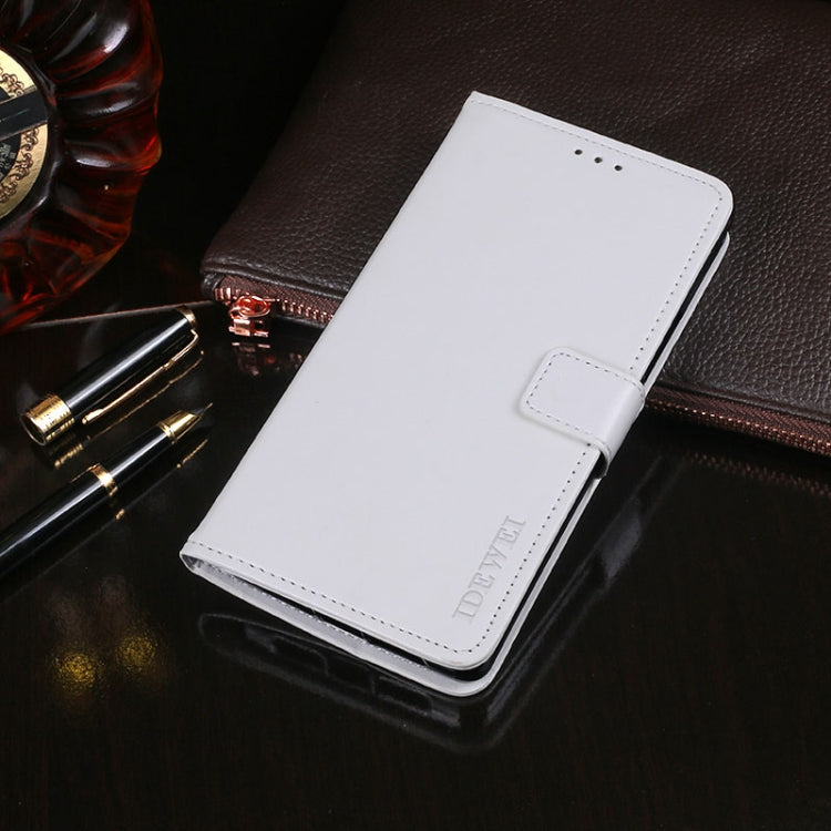 For Blackview A80 Plus idewei Crazy Horse Texture Horizontal Flip Leather Case with Holder & Card Slots & Wallet(White) - More Brand by idewei | Online Shopping South Africa | PMC TechLife | Buy Now Pay Later Mobicred