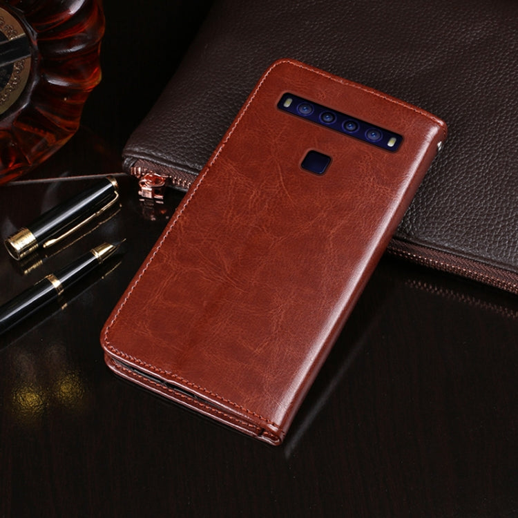 For TCL 10 5G idewei Crazy Horse Texture Horizontal Flip Leather Case with Holder & Card Slots & Wallet(Brown) - free shipping - PMC Jewellery - Order now!