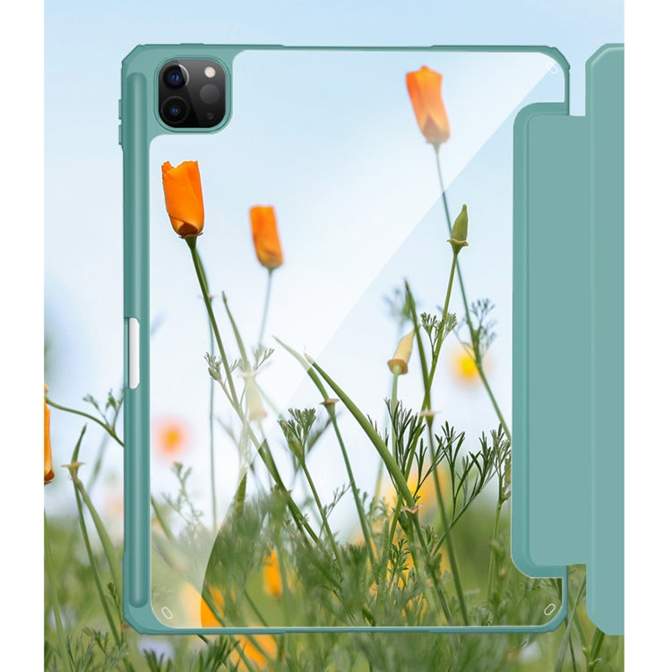 For iPad Pro 11 2022 / 2021 / 2020 Mutural Pinyue Series PC + TPU Horizontal Flip Leather Tablet Case with Holder & Pen Slot & Sleep / Wake-up Function(Mint Green) - free shipping - PMC TechLife - Order now!