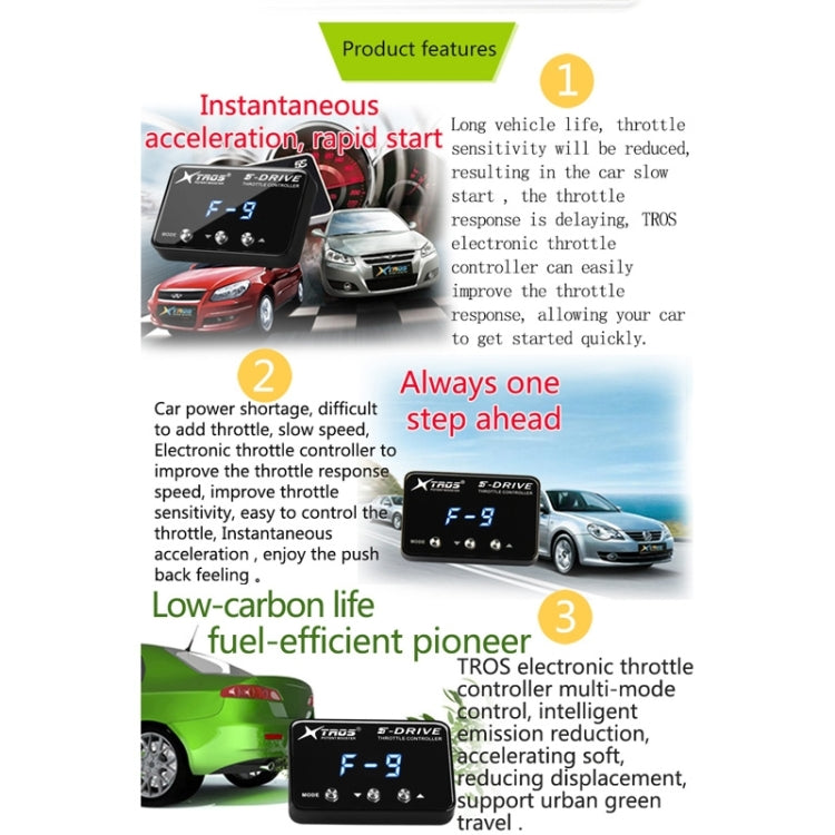 For Mitsubishi L200 2005-2015 TROS KS-5Drive Potent Booster Electronic Throttle Controller - Car Modification by TROS | Online Shopping South Africa | PMC TechLife | Buy Now Pay Later Mobicred