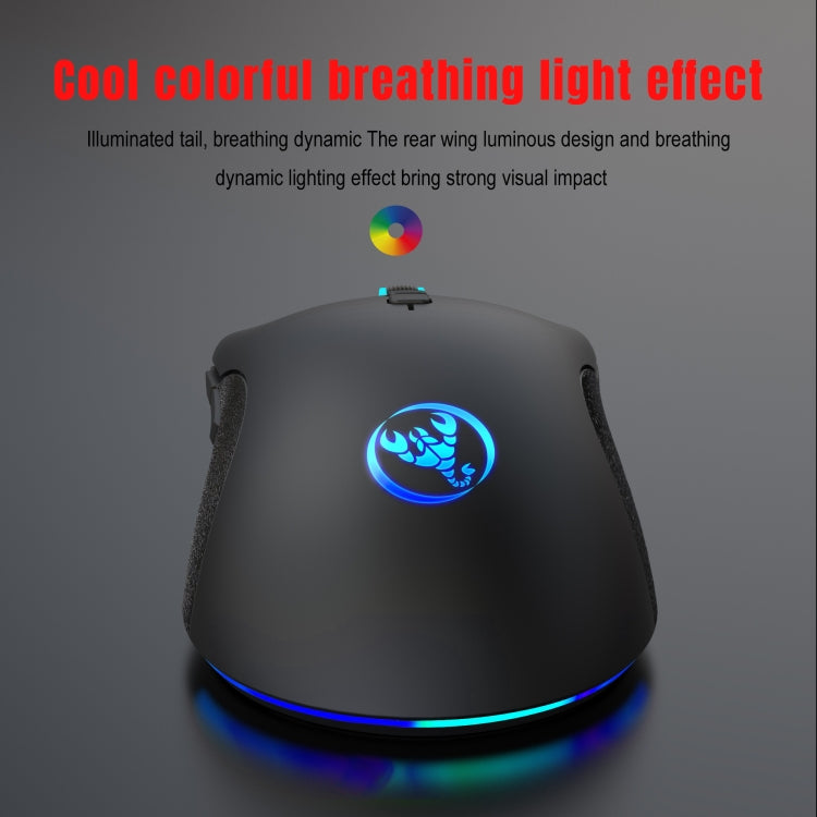 HXSJ A883 7 Keys 6400DPI RGB Light Mechanical Gaming Wired Mouse - Wired Mice by HXSJ | Online Shopping South Africa | PMC TechLife | Buy Now Pay Later Mobicred
