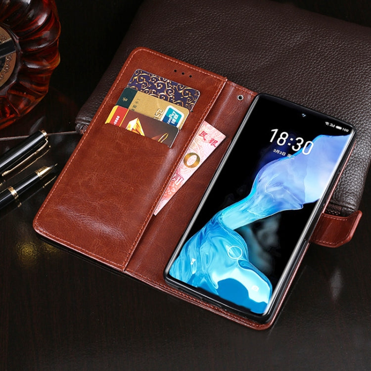 For Meizu 18 idewei Crazy Horse Texture Horizontal Flip Leather Case with Holder & Card Slots & Wallet(Sky Blue) - free shipping - PMC Jewellery - Order now!