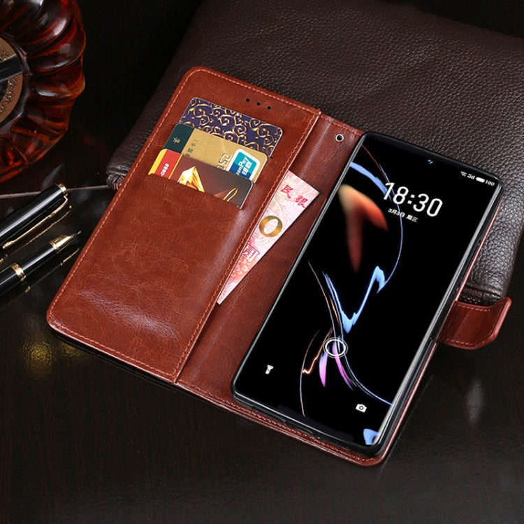 For Meizu 18 Pro idewei Crazy Horse Texture Horizontal Flip Leather Case with Holder & Card Slots & Wallet(Black) - More Brand by idewei | Online Shopping South Africa | PMC Jewellery | Buy Now Pay Later Mobicred