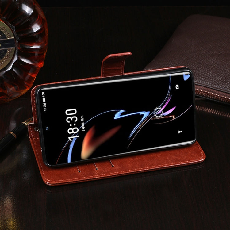 For Meizu 18 Pro idewei Crazy Horse Texture Horizontal Flip Leather Case with Holder & Card Slots & Wallet(Yellow) - free shipping - PMC Jewellery - Order now!