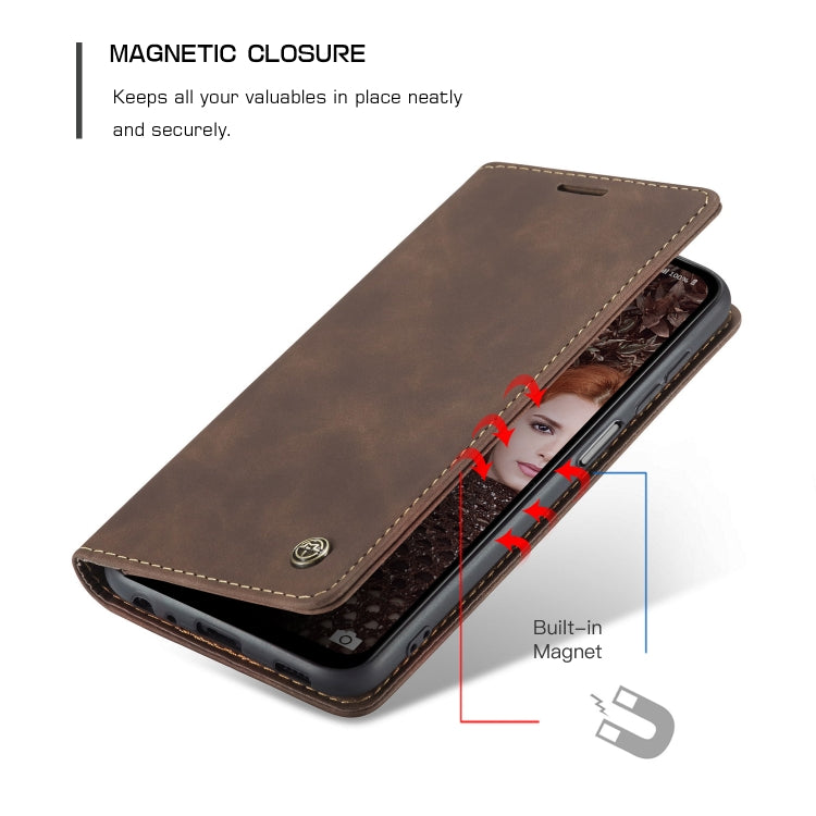 For Samsung Galaxy A12 CaseMe 013 Multifunctional Horizontal Flip Leather Case with Holder & Card Slot & Wallet(Coffee) - free shipping - PMC Jewellery - Order now!