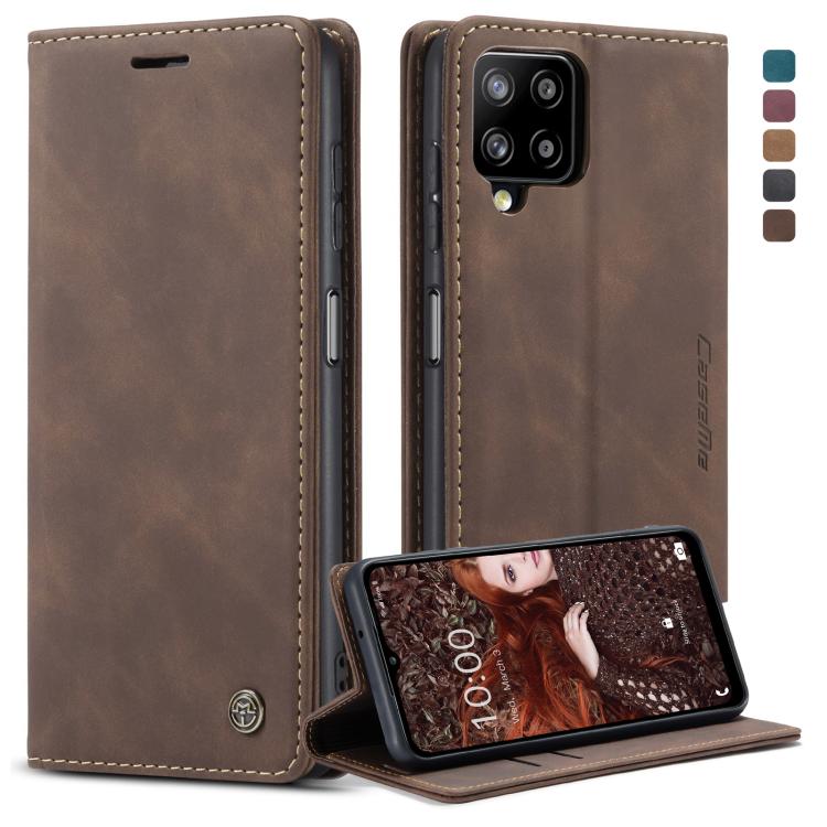For Samsung Galaxy A12 CaseMe 013 Multifunctional Horizontal Flip Leather Case with Holder & Card Slot & Wallet(Coffee) - free shipping - PMC Jewellery - Order now!