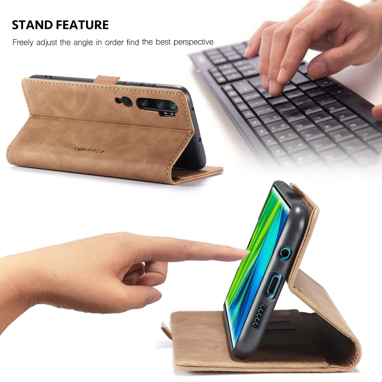 For Xiaomi CC9 Pro CaseMe 013 Multifunctional Horizontal Flip Leather Case with Holder & Card Slot & Wallet(Brown) - free shipping - PMC Jewellery - Order now!