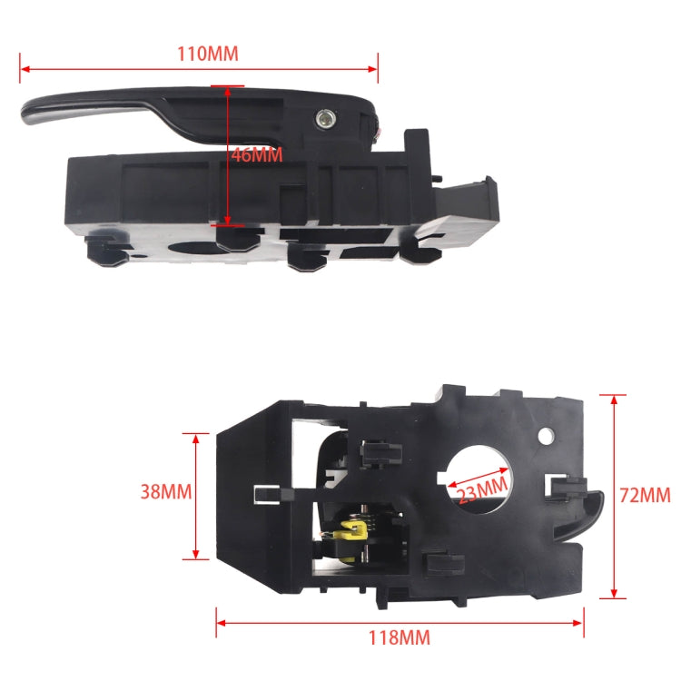 2 PCS A5322 Car Inside Door Handle 82610/20-2D000 for Hyundai Elantra 2001-2006 - Door Handles by PMC TechLife | Online Shopping South Africa | PMC TechLife | Buy Now Pay Later Mobicred