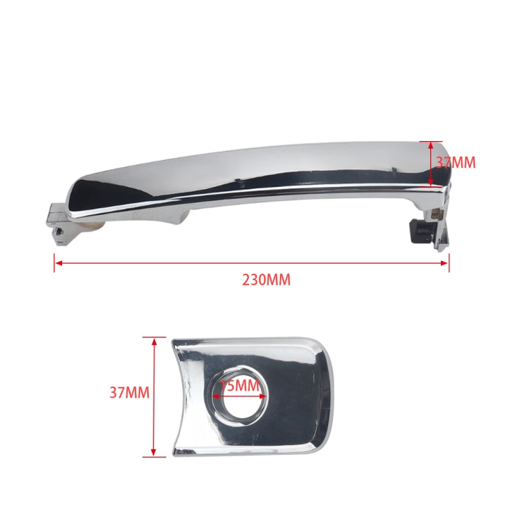 A5404-01 Car Left Front Outside Door Handle 80640-CA012 for Nissan - Door Handles by PMC TechLife | Online Shopping South Africa | PMC TechLife | Buy Now Pay Later Mobicred