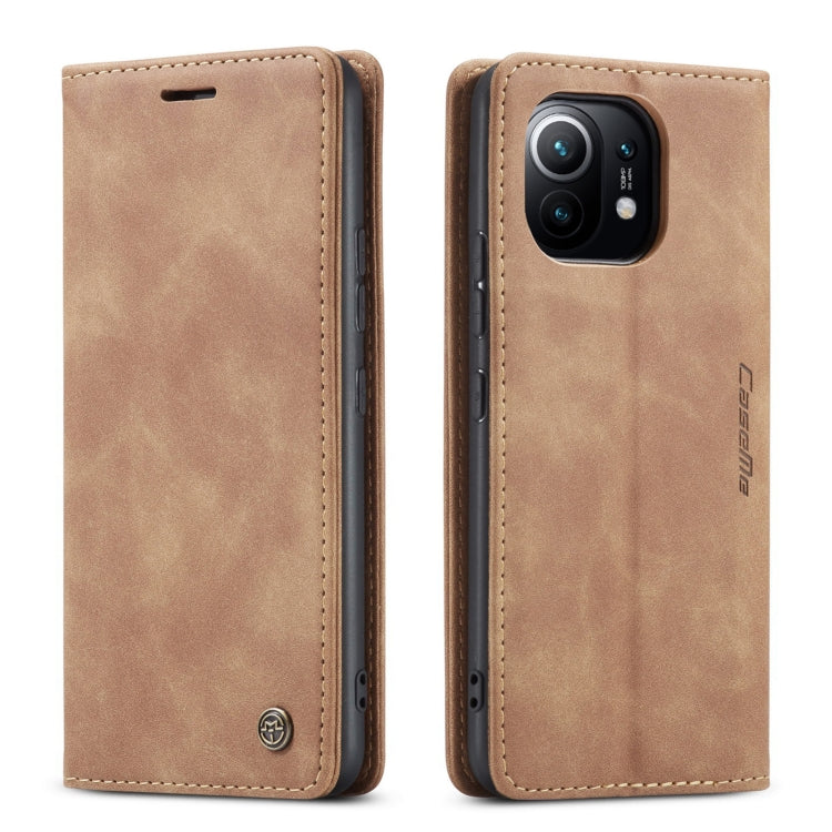 For Xiaomi Mi 11 CaseMe 013 Multifunctional Horizontal Flip Leather Case with Holder & Card Slot & Wallet(Brown) - Xiaomi Cases by CaseMe | Online Shopping South Africa | PMC Jewellery | Buy Now Pay Later Mobicred