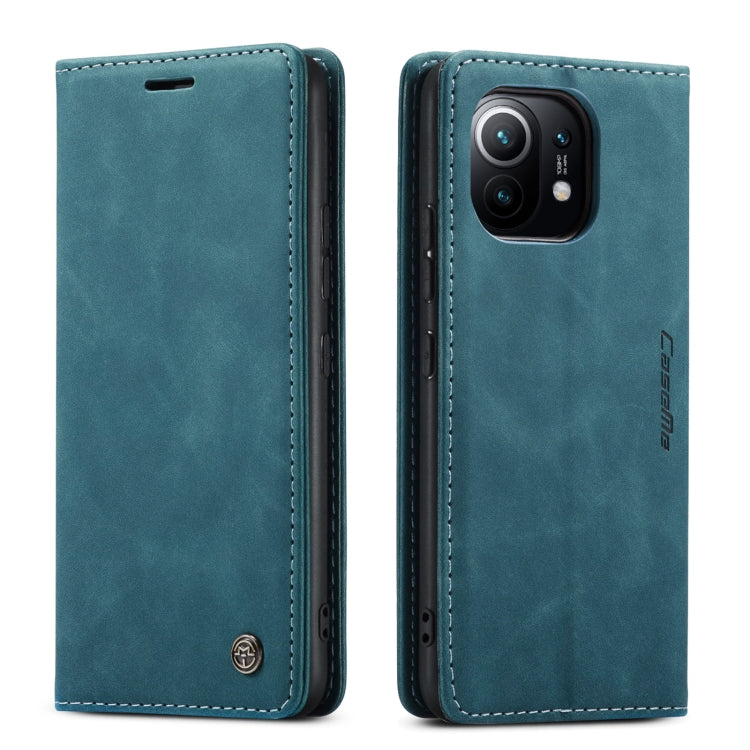 For Xiaomi Mi 11 CaseMe 013 Multifunctional Horizontal Flip Leather Case with Holder & Card Slot & Wallet(Blue) - Xiaomi Cases by CaseMe | Online Shopping South Africa | PMC Jewellery | Buy Now Pay Later Mobicred