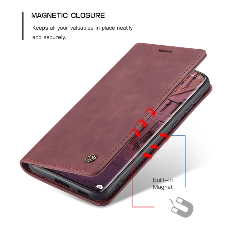 For Xiaomi Mi 11 CaseMe 013 Multifunctional Horizontal Flip Leather Case with Holder & Card Slot & Wallet(Wine Red) - free shipping - PMC Jewellery - Order now!