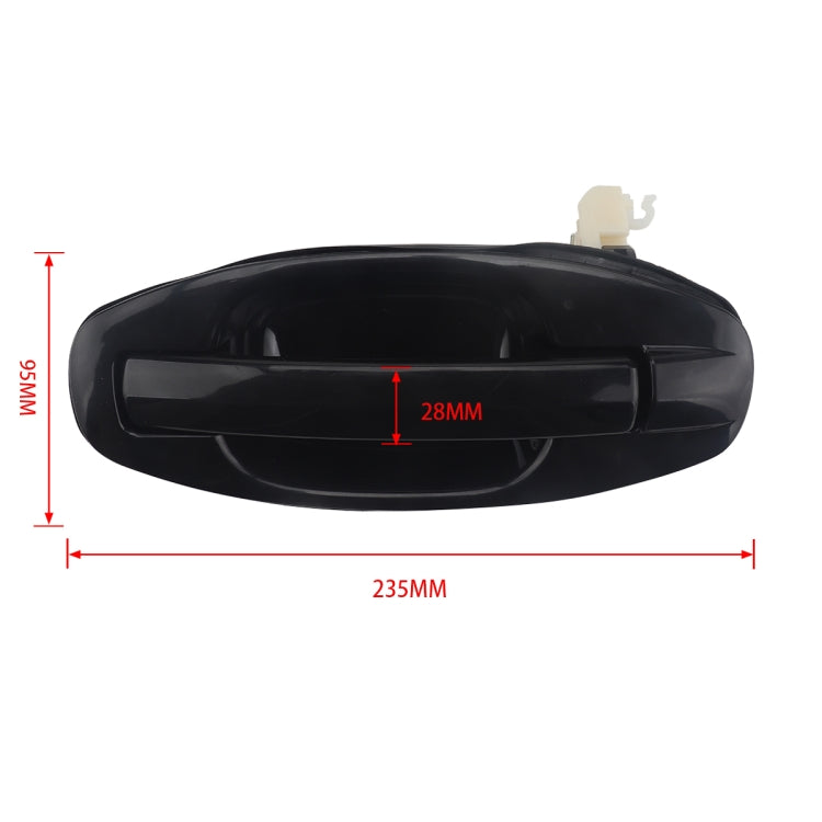 2 PCS A5874 Car Rear Outside Door Handle 8365/6026000 for Hyundai Santa Fe 2001-2006 - Door Handles by PMC TechLife | Online Shopping South Africa | PMC TechLife | Buy Now Pay Later Mobicred