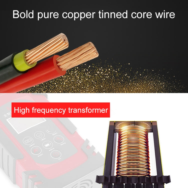 DEMUDA DC-80 Car Battery Charger 12V/24V Intelligent Pulse Repair Type Lead-acid Battery, Plug Type:US Plug(Red) - free shipping - PMC TechLife - Order now!