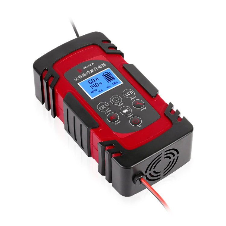 DEMUDA DC-80 Car Battery Charger 12V/24V Intelligent Pulse Repair Type Lead-acid Battery, Plug Type:JP Plug(Red) - Battery Charger by PMC TechLife | Online Shopping South Africa | PMC TechLife | Buy Now Pay Later Mobicred