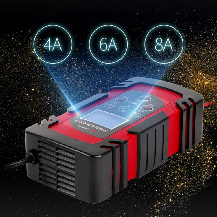 DEMUDA DC-80 Car Battery Charger 12V/24V Intelligent Pulse Repair Type Lead-acid Battery, Plug Type:JP Plug(Red) - Battery Charger by PMC TechLife | Online Shopping South Africa | PMC TechLife | Buy Now Pay Later Mobicred