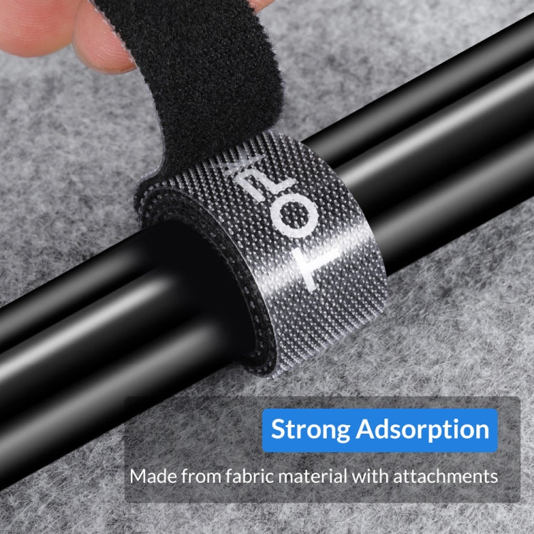 4 PCS TOPK Reusable & Dividable Nylon Tie-wraps Hook and Loop Fastener Cable Ties, Length:5m - Cable Organizer by TOPK | Online Shopping South Africa | PMC TechLife | Buy Now Pay Later Mobicred
