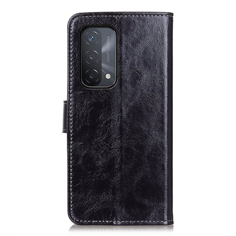 For OPPO A93 / A54 / A74 5G Retro Crazy Horse Texture Horizontal Flip Leather Case with Holder & Card Slots & Photo Frame & Wallet(Black) - OPPO Cases by PMC TechLife | Online Shopping South Africa | PMC TechLife | Buy Now Pay Later Mobicred