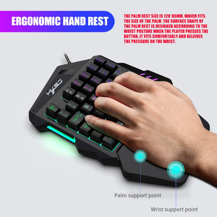 HXSJ P6+V100+J900 Keyboard Mouse Converter + One-handed Keyboard + Gaming Mouse Set - free shipping - PMC Jewellery - Order now!