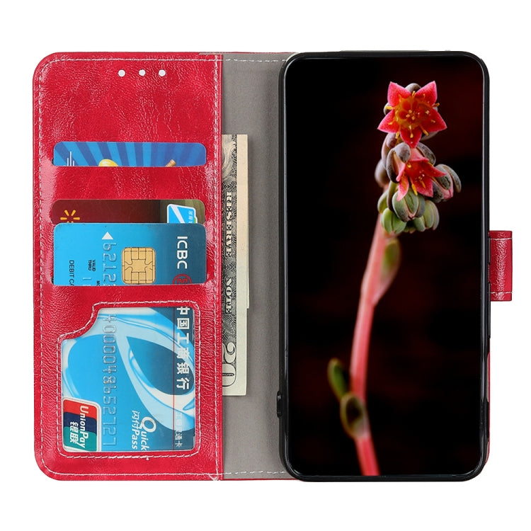 For OPPO F19 Pro+ 5G / Reno5 Z / Reno6 Z Retro Crazy Horse Texture Horizontal Flip Leather Case with Holder & Card Slots & Photo Frame & Wallet(Red) - OPPO Cases by PMC TechLife | Online Shopping South Africa | PMC TechLife | Buy Now Pay Later Mobicred