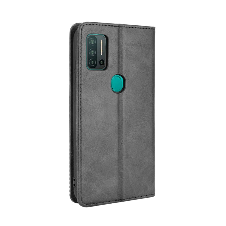 For Ulefone Note 11P Magnetic Buckle Retro Crazy Horse Texture Horizontal Flip Leather Case with Holder & Card Slots & Photo Frame(Black) - Ulefone Cases by PMC Jewellery | Online Shopping South Africa | PMC Jewellery | Buy Now Pay Later Mobicred