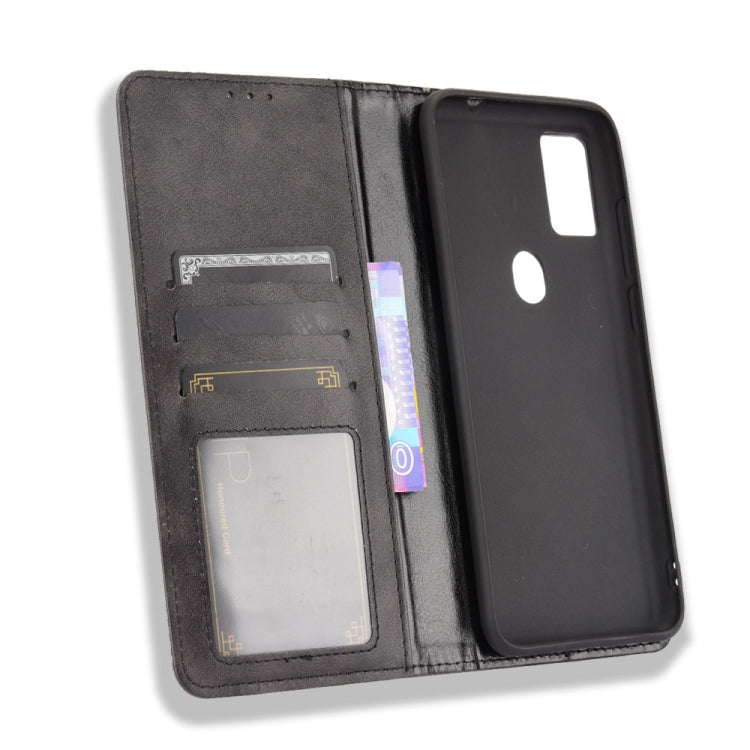 For Ulefone Note 11P Magnetic Buckle Retro Crazy Horse Texture Horizontal Flip Leather Case with Holder & Card Slots & Photo Frame(Black) - Ulefone Cases by PMC Jewellery | Online Shopping South Africa | PMC Jewellery | Buy Now Pay Later Mobicred