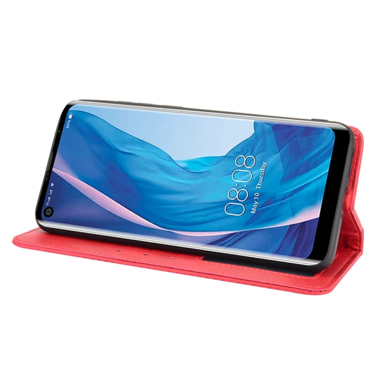 For Ulefone Note 11P Magnetic Buckle Retro Crazy Horse Texture Horizontal Flip Leather Case with Holder & Card Slots & Photo Frame(Red) - Ulefone Cases by PMC Jewellery | Online Shopping South Africa | PMC Jewellery | Buy Now Pay Later Mobicred