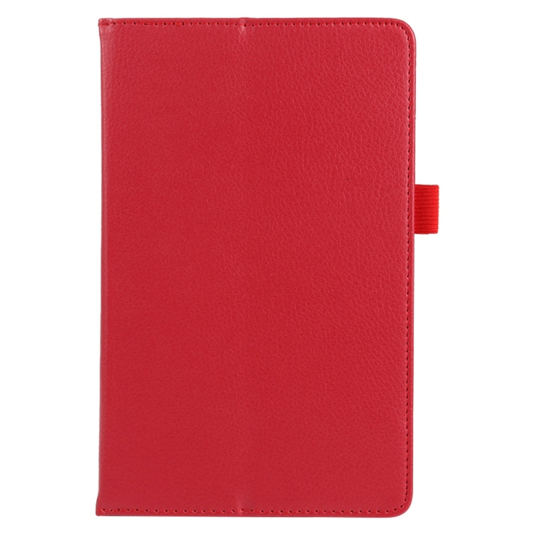 For Lenovo Tab M7 Litchi Texture Solid Color Horizontal Flip Leather Case with Holder & Pen Slot(Red) - Lenovo by PMC TechLife | Online Shopping South Africa | PMC TechLife