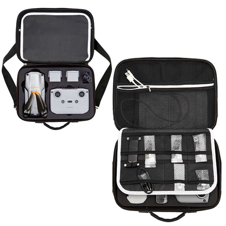 Portable Single Shoulder Storage Travel Carrying Cover Case Box with Baffle Separator for DJI Air 2S(Black + Black Liner) - Carry Cases & Bags by PMC TechLife | Online Shopping South Africa | PMC TechLife | Buy Now Pay Later Mobicred