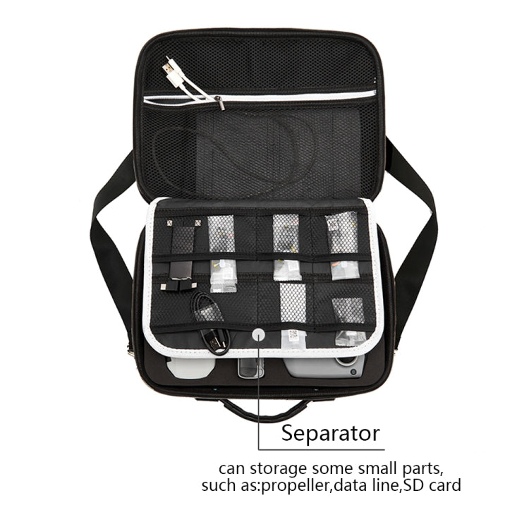 Portable Single Shoulder Storage Travel Carrying Cover Case Box with Baffle Separator for DJI Air 2S(Black + Black Liner) - Carry Cases & Bags by PMC TechLife | Online Shopping South Africa | PMC TechLife | Buy Now Pay Later Mobicred