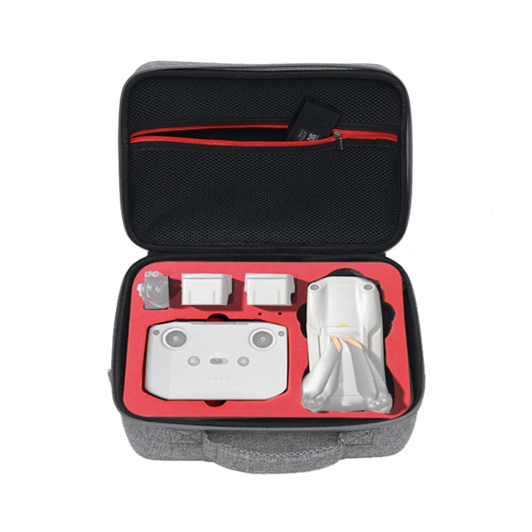 Portable Carry Case Waterproof Scratch-proof Anti-shock Travel Carrying Cover Case Box for DJI Air 2s(Grey+Red Liner) - Carry Cases & Bags by PMC TechLife | Online Shopping South Africa | PMC TechLife | Buy Now Pay Later Mobicred