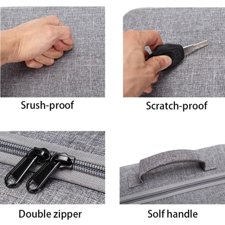 Portable Carry Case Waterproof Scratch-proof Anti-shock Travel Carrying Cover Case Box for DJI Air 2s(Grey+Red Liner) - Carry Cases & Bags by PMC TechLife | Online Shopping South Africa | PMC TechLife | Buy Now Pay Later Mobicred