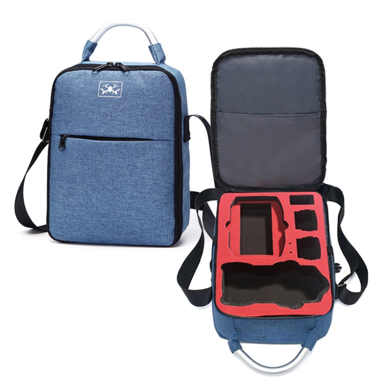 Shockproof Waterproof Single Shoulder Storage Travel Carrying Cover Case Box for DJI Air 2S(Blue+Red Liner) - Carry Cases & Bags by PMC TechLife | Online Shopping South Africa | PMC TechLife | Buy Now Pay Later Mobicred