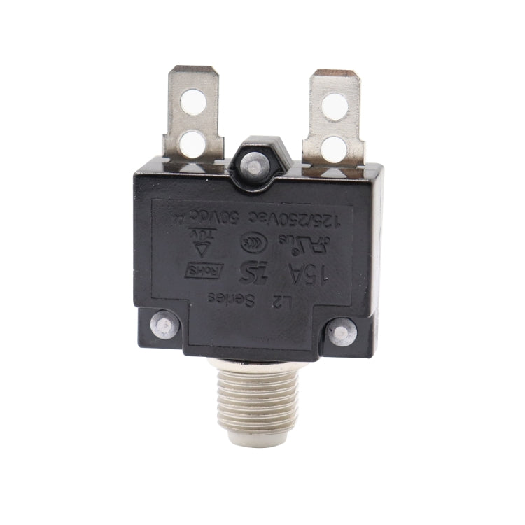 L2 Series 50V Car Overload Protector Manual Reset DC Circuit Breaker with Waterproof Cover, Current:15A - Fuse by PMC TechLife | Online Shopping South Africa | PMC TechLife | Buy Now Pay Later Mobicred