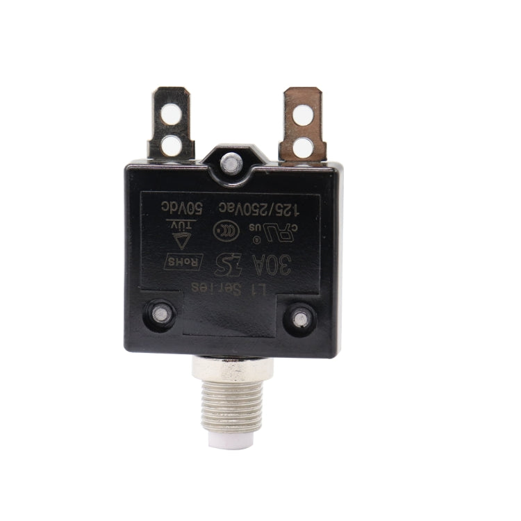 L2 Series 50V Car Overload Protector Manual Reset DC Circuit Breaker with Waterproof Cover, Current:30A - Fuse by PMC TechLife | Online Shopping South Africa | PMC TechLife | Buy Now Pay Later Mobicred