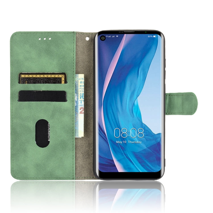 For Ulefone Note 11P Solid Color Skin Feel Magnetic Buckle Horizontal Flip Calf Texture PU Leather Case with Holder & Card Slots & Wallet(Green) - Ulefone Cases by PMC Jewellery | Online Shopping South Africa | PMC Jewellery | Buy Now Pay Later Mobicred